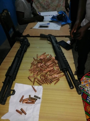 Police retrieve two weapons, ammunitions in robbery